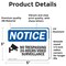 Signmission No Trespassing 24-Hour Video Sign, Vinyl Decal, 5in W x 3.5in L, 2PK OS-2PACK-NS-D-35-L-14904 - alternate 4